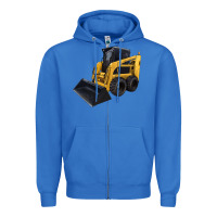 True Royal Skid Steer Loader Zipper Hoodie - LillyAllenDesigns