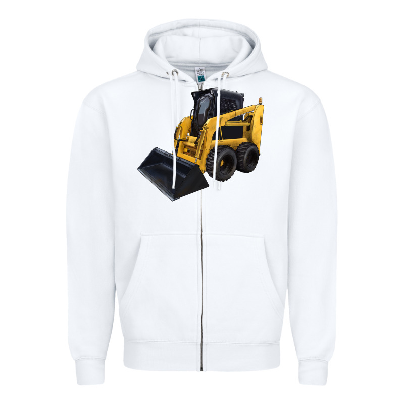 Skid Steer Loader Zipper Hoodie by LillyAllenDesigns | Teevron
