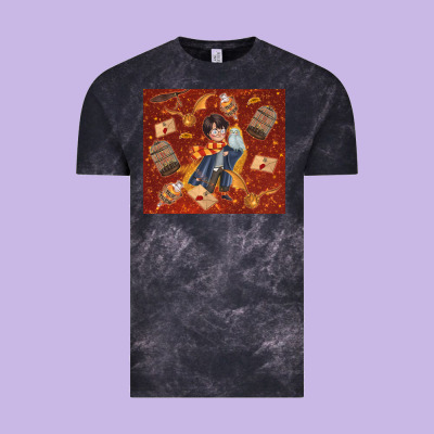 Wizard Boy With Magic Items Vintage Tee Designed By Tumblerdesignbyshophia