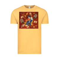 Vintage Mustard wizard boy with magic items Vintage Tee - TumblerDesignByShophia