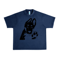 Navy German Shepherd German Shepherd Puppy Urban Heavy Tee - trangStudio