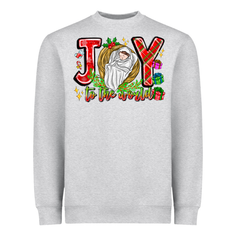 Joy To The World Heavyweight Sweatshirt by CowhideDigitalArt | Teevron