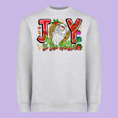 Joy To The World Heavyweight Sweatshirt Designed By Cowhidedigitalart