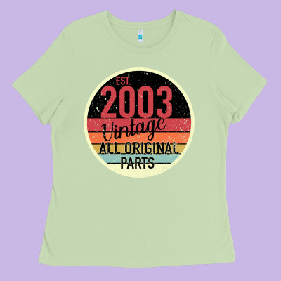 16th Birthday Gift Vintage 2003 Ladies Tee Designed By Bettercallsaul