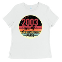 White 16th Birthday gift Vintage 2003 Ladies Tee - Bettercallsaul