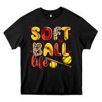 Black softball life Heavy Core Tee - Artiststas