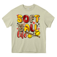 Mossy softball life Heavy Core Tee - Artiststas