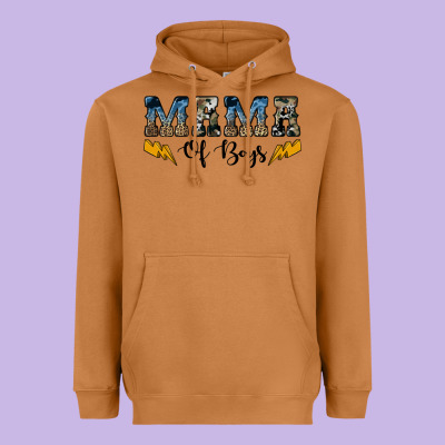 Western Mama Of Boys Heavyweight Hoodie Designed By Artiststas