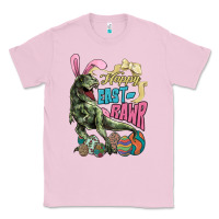 Bubblegum Pink Happy Easter Day T-rex Classic Tee - NancyCooperArtShop