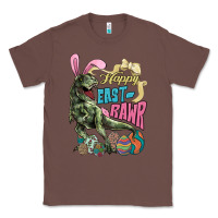 Chestnut Happy Easter Day T-rex Classic Tee - NancyCooperArtShop