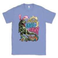 Colony Blue Happy Easter Day T-rex Classic Tee - NancyCooperArtShop