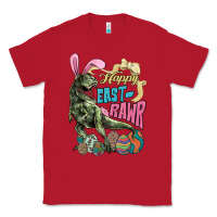 Red Happy Easter Day T-rex Classic Tee - NancyCooperArtShop