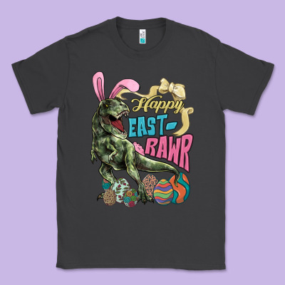 Happy Easter Day T-rex Classic Tee Designed By Nancycooperartshop
