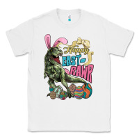 White Happy Easter Day T-rex Classic Tee - NancyCooperArtShop