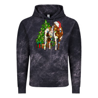 Cloud Black american paint horse christmas tree Vintage Hoodie - CowGirlArtShop