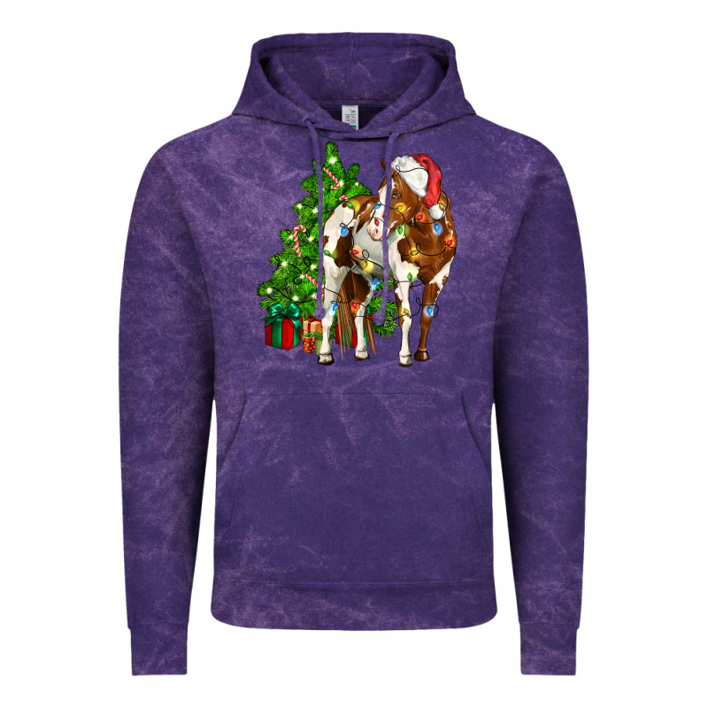 American Paint Horse Christmas Tree Vintage Hoodie by CowGirlArtShop | Teevron