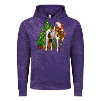 Cloud Purple american paint horse christmas tree Vintage Hoodie - CowGirlArtShop