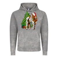 Cloud Rock american paint horse christmas tree Vintage Hoodie - CowGirlArtShop