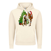 Vintage Artic american paint horse christmas tree Vintage Hoodie - CowGirlArtShop