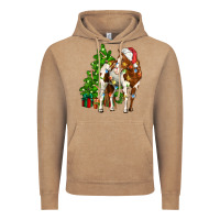 Vintage Coffee american paint horse christmas tree Vintage Hoodie - CowGirlArtShop