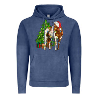 Vintage Denim american paint horse christmas tree Vintage Hoodie - CowGirlArtShop