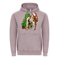 Vintage Zinc american paint horse christmas tree Vintage Hoodie - CowGirlArtShop