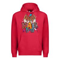 Cardinal Afro woman nail boss Premium Hoodie - RanaPortraitStore