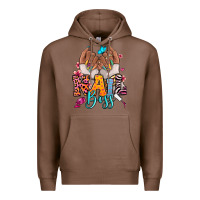 Chestnut Afro woman nail boss Premium Hoodie - RanaPortraitStore