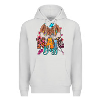 Dove Grey Afro woman nail boss Premium Hoodie - RanaPortraitStore