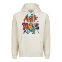 Oatmeal Heather Afro woman nail boss Premium Hoodie - RanaPortraitStore
