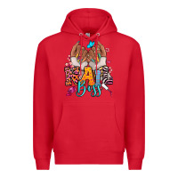 Red Afro woman nail boss Premium Hoodie - RanaPortraitStore