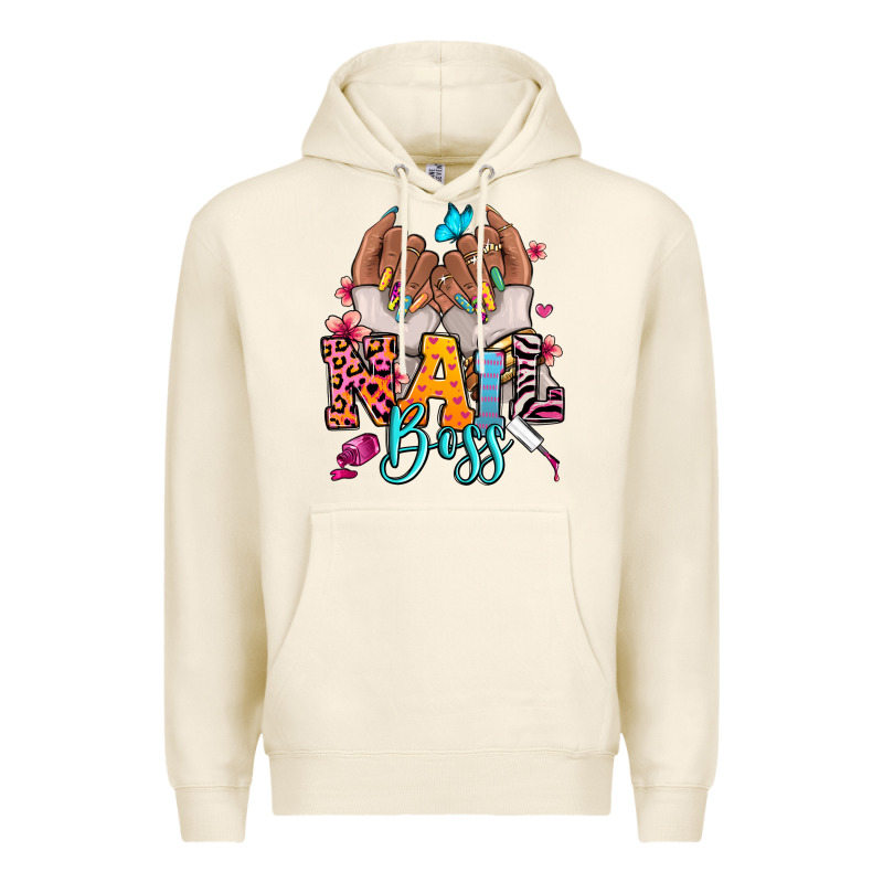 Afro Woman Nail Boss Premium Hoodie by RanaPortraitStore | Teevron