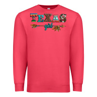 Cardinal texas girl serape turquoise leopard cowhide arrow Premium Sweatshirt - Artiststas