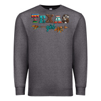 Charcoal Heather texas girl serape turquoise leopard cowhide arrow Premium Sweatshirt - Artiststas