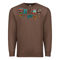 Chestnut texas girl serape turquoise leopard cowhide arrow Premium Sweatshirt - Artiststas