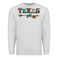 Dove Grey texas girl serape turquoise leopard cowhide arrow Premium Sweatshirt - Artiststas