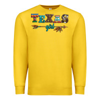 Lemon texas girl serape turquoise leopard cowhide arrow Premium Sweatshirt - Artiststas