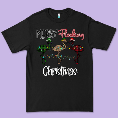 Merry Flocking Christmas Premium Tee Designed By Bettercallsaul