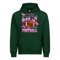 Forest Green in october we wear pink and watch football Urban Hoodie - AdoDesignShop