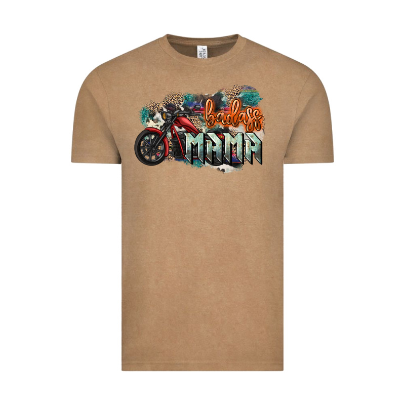 Badass Mama Motorcycle Vintage Tee by HowdyJamesFarm | Teevron