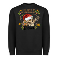 Black jingle bell rock black Heavyweight Sweatshirt - CowhideDigitalArt