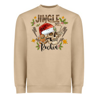 Mushroom jingle bell rock black Heavyweight Sweatshirt - CowhideDigitalArt