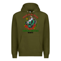 Army Green traditional lady hispanic heritage month Premium Hoodie - BundleAndBundleShop