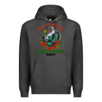 Charcoal Heather traditional lady hispanic heritage month Premium Hoodie - BundleAndBundleShop