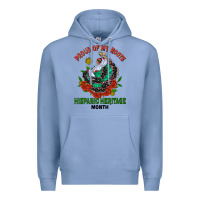 Colony Blue traditional lady hispanic heritage month Premium Hoodie - BundleAndBundleShop