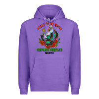 Purple traditional lady hispanic heritage month Premium Hoodie - BundleAndBundleShop