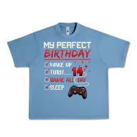 Pebble Blue 14 Year Old Gamer Gift Boy Teen 14th Perfect Birthday Gaming Urban Heavy Tee - trangStudio