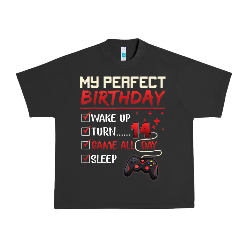 14 Year Old Gamer Gift Boy Teen 14th Perfect Birthday Gaming Urban Heavy Tee by trangStudio | Teevron
