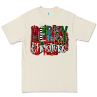 Bone Merry Christmas Buffalo Plaid Leopard Premium Tee - Bettercallsaul