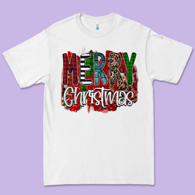 Merry Christmas Buffalo Plaid Leopard Premium Tee Designed By Bettercallsaul